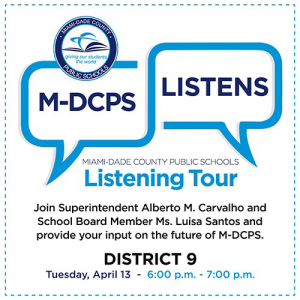 MDCPS Listening Tour with District 9 @ Zoom
